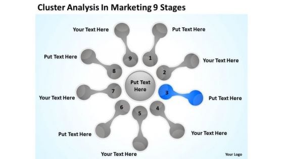 Cluster Analysis In Marketing 9 Stages Good Business Plan PowerPoint Templates