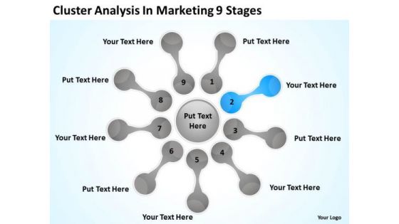 Cluster Analysis In Marketing 9 Stages How Write Business Plan PowerPoint Slides