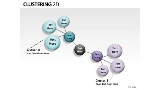 Cluster Diagram Clustering 2d PowerPoint Slides And Ppt Diagram Templates