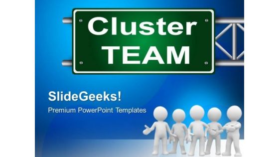 Cluster Team Communication PowerPoint Templates And PowerPoint Themes 0412