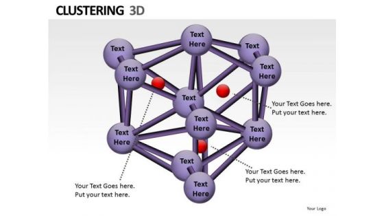 Clustering 3d Tech PowerPoint Slides And Ppt Diagram Templates