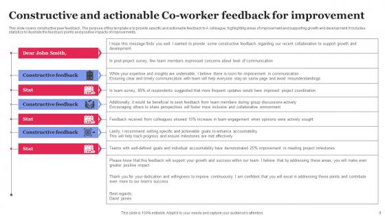 Co Worker Feedback Ppt Powerpoint Presentation Complete Deck With Slides
