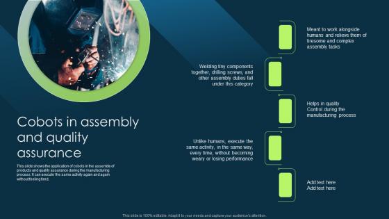 Cobots In Assembly And Quality Assurance Cobot Safety Measures And Risk Microsoft PDF