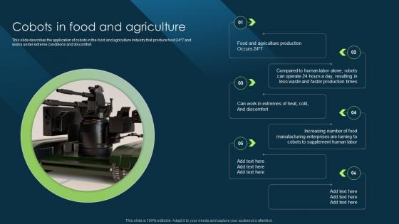 Cobots In Food And Agriculture Cobot Safety Measures And Risk Pictures PDF