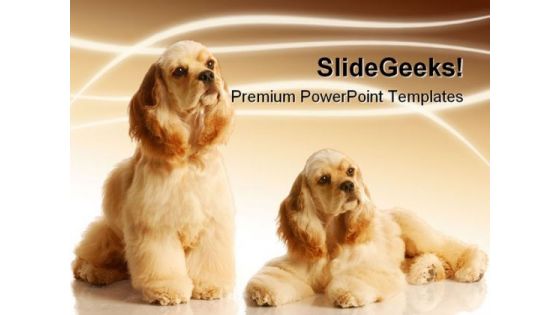 Cocker Spaniels Animals PowerPoint Themes And PowerPoint Slides 0211