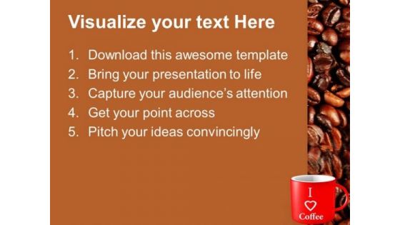 Coffee Refreshment Drink PowerPoint Templates And PowerPoint Themes 1012