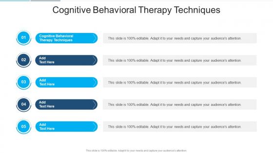 Cognitive Behavioral Therapy Techniques In Powerpoint And Google Slides Cpb