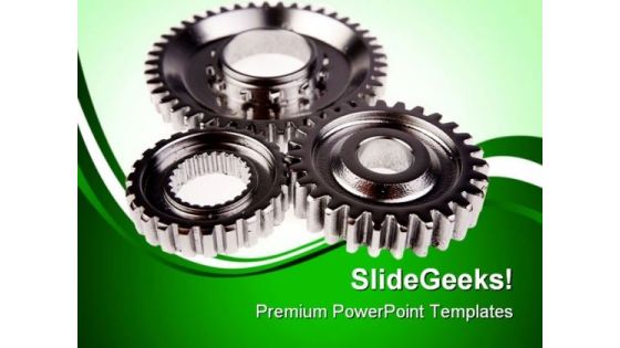 Cogs Gears Industrial PowerPoint Templates And PowerPoint Backgrounds 0411