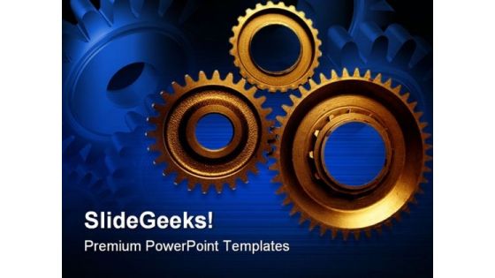 Cogwheels Industrial PowerPoint Themes And PowerPoint Slides 0511