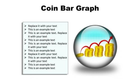 Coin Graph Finance PowerPoint Presentation Slides C