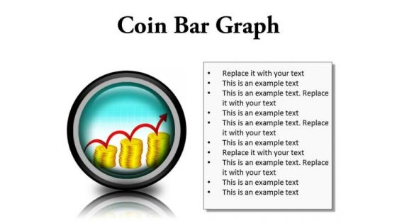 Coin Graph Finance PowerPoint Presentation Slides Cc