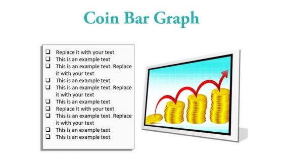 Coin Graph Finance PowerPoint Presentation Slides F
