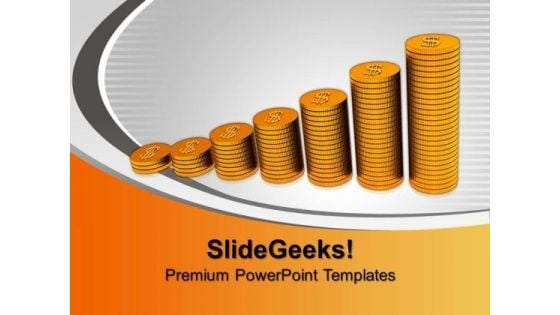 Coins Growth Finance PowerPoint Templates And PowerPoint Themes 1012