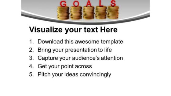 Coins Stacks Showing Business Goals Targets PowerPoint Templates Ppt Backgrounds For Slides 0313 Slide03
