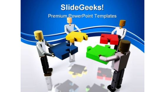 Collaborating To Build Business PowerPoint Templates And PowerPoint Backgrounds 0411