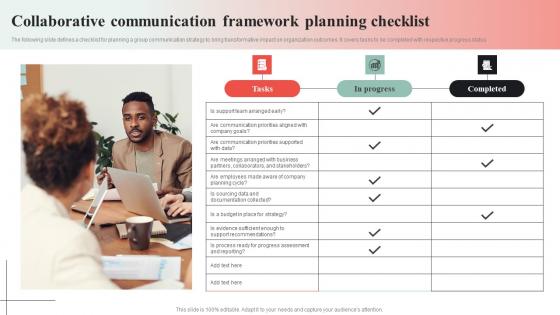 Collaborative Communication Framework Planning Checklist Inspiration Pdf