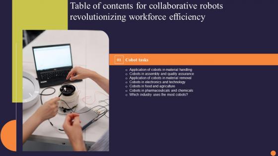 Collaborative Robots Revolutionizing Workforce Efficiency Table Of Contents Guidelines Pdf