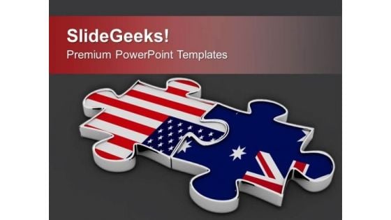 Collabration Of Us And Australia Business PowerPoint Templates Ppt Backgrounds For Slides 0413 Collabration Of Us And Australia Business PowerPoint Templates Ppt Backgrounds For Slides 0413