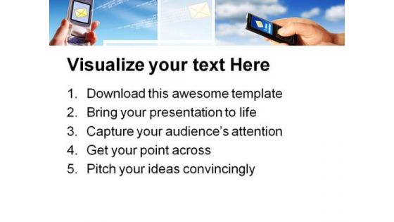 Collage Communication Internet PowerPoint Themes And PowerPoint Slides 0711