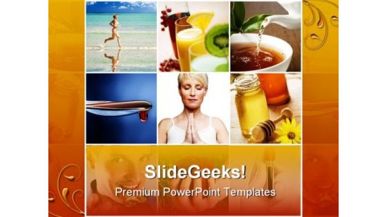 Collage Health PowerPoint Themes And PowerPoint Slides 0411