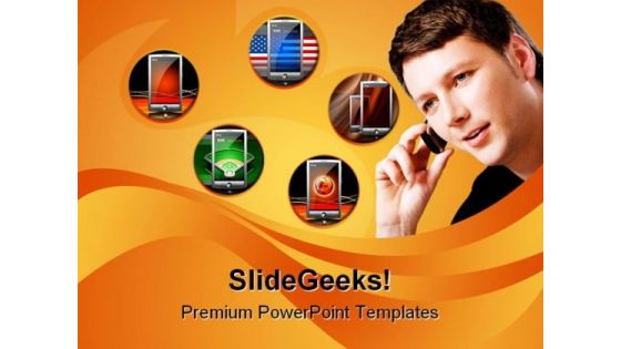 Collage Of Communication Globe PowerPoint Templates And PowerPoint Backgrounds 0311