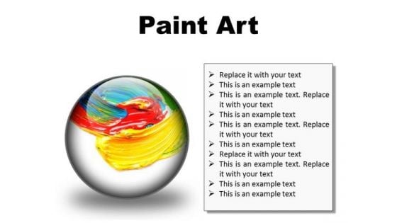 Color Paint Art PowerPoint Presentation Slides C