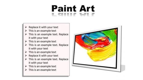 Color Paint Art PowerPoint Presentation Slides F