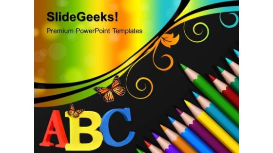 Color Pencils Art PowerPoint Templates And PowerPoint Themes 1012