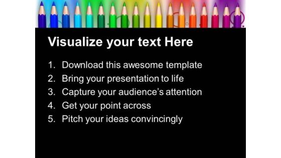 Color Pencils Education Future PowerPoint Templates And PowerPoint Themes 1012