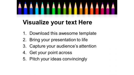 Color Pencils PowerPoint Templates Ppt Backgrounds For Slides 1112
