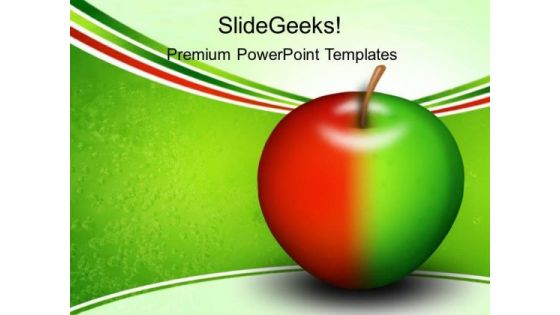 Colored Apple Abstract PowerPoint Templates And PowerPoint Themes 0212