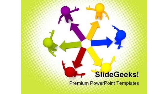 Colored Arrows Business PowerPoint Themes And PowerPoint Slides 0511