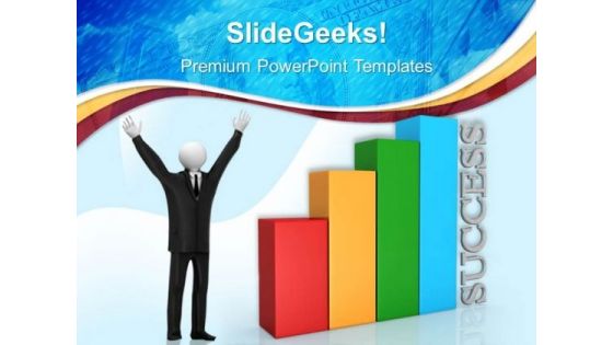 Colored Bar Graph Success PowerPoint Templates And PowerPoint Themes 0512