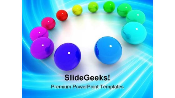 Colored Billiard Balls Shapes PowerPoint Templates And PowerPoint Backgrounds 0311