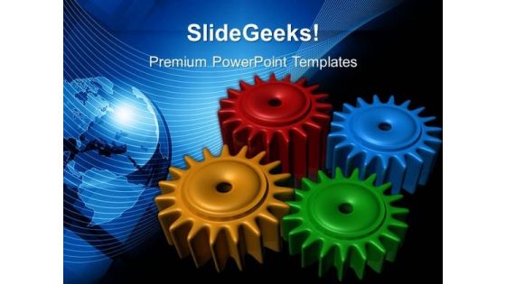 Colored Gearwheels PowerPoint Templates And PowerPoint Themes 0512