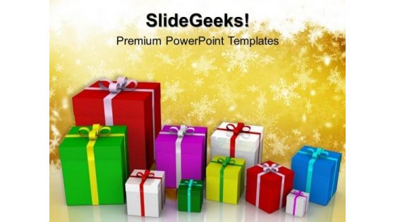 Colored Gift Boxes Festival PowerPoint Templates And PowerPoint Themes 0912