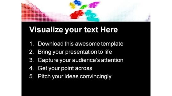 Colored Puzzles Abstract PowerPoint Themes And PowerPoint Slides 0711