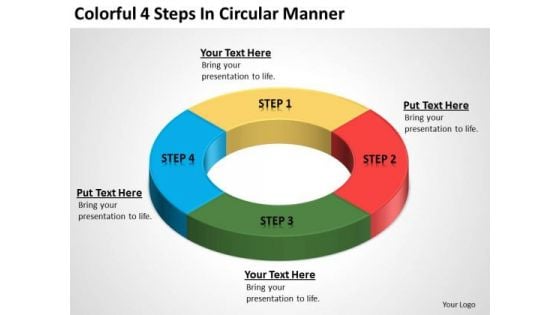 Colorful 4 Steps In Circular Manner Business Plans How To PowerPoint Templates Colorful 4 Steps In Circular Manner Business Plans How To PowerPoint Templates