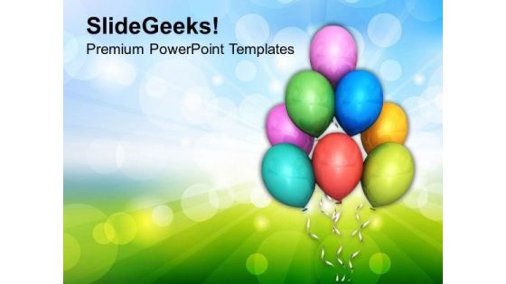 Colorful Balloons Abstract Background PowerPoint Templates Ppt Backgrounds For Slides 0513
