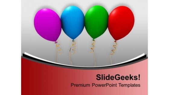 Colorful Balloons Birthday Party PowerPoint Templates Ppt Backgrounds For Slides 0113 Colorful Balloons Birthday Party PowerPoint Templates Ppt Backgrounds For Slides 0113