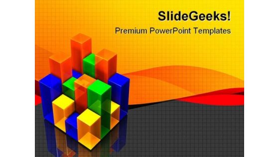 Colorful Bar Chart Business PowerPoint Themes And PowerPoint Slides 0811