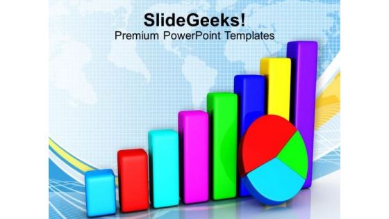 Colorful Bar Pie Chart Success PowerPoint Templates Ppt Backgrounds For Slides 1212