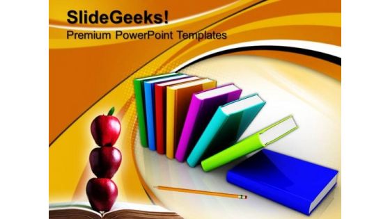 Colorful Books Future PowerPoint Templates And PowerPoint Themes 0812 Colorful Books Future PowerPoint Templates And PowerPoint Themes 0812