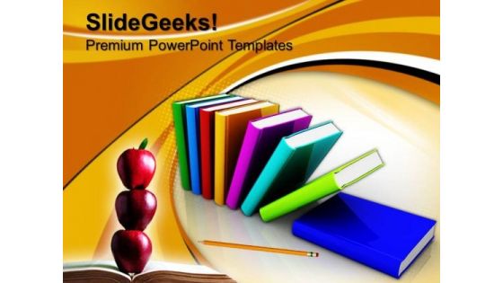 Colorful Books Future PowerPoint Templates And PowerPoint Themes 0812