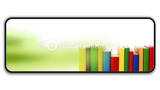 Colorful Books In Row Ppt Icon For Ppt Templates And Slides R