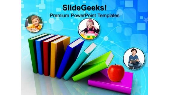 Colorful Books Success PowerPoint Templates And PowerPoint Themes 0812
