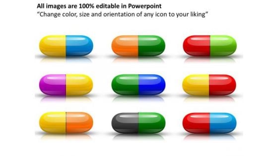 Colorful Capsules Medical PowerPoint Slides And Ppt Diagram Templates