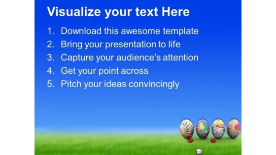 Colorful Easter Eggs Holidays PowerPoint Templates Ppt Backgrounds For Slides 0313
