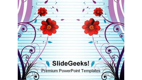 Colorful Flowers Abstract PowerPoint Themes And PowerPoint Slides 0511