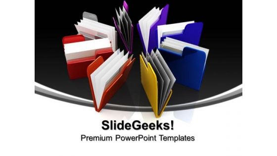 Colorful Folders Business PowerPoint Templates And PowerPoint Themes 0912